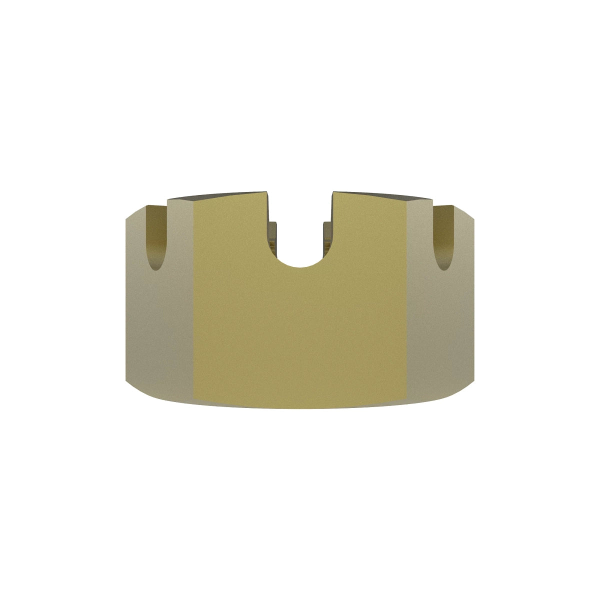 John Deere 14H988: Hexagonal Slotted Nut, 1-1/4"
