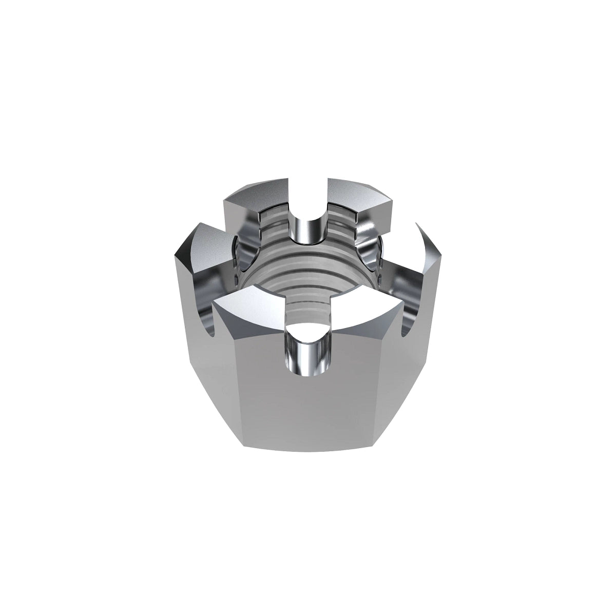 John Deere 14M7184: Hexagonal Slotted Nut, M12