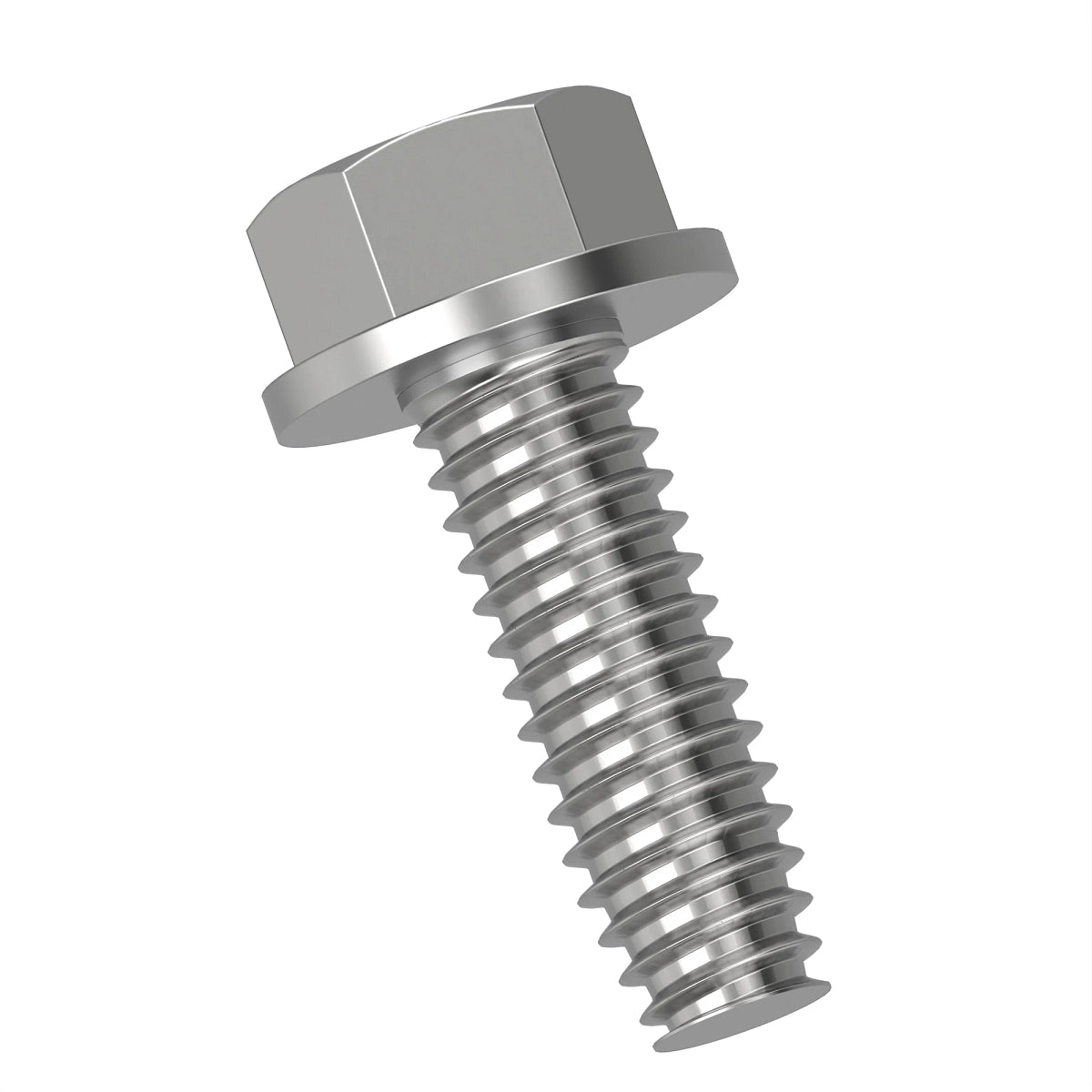 John Deere 37H24: Hexagonal Flange Head Self-Tapping Screw, 1/4" X 3/4"