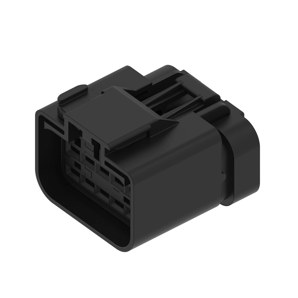 John Deere 57M10299: Black External Electrical Connector Housing, 10 Cavities