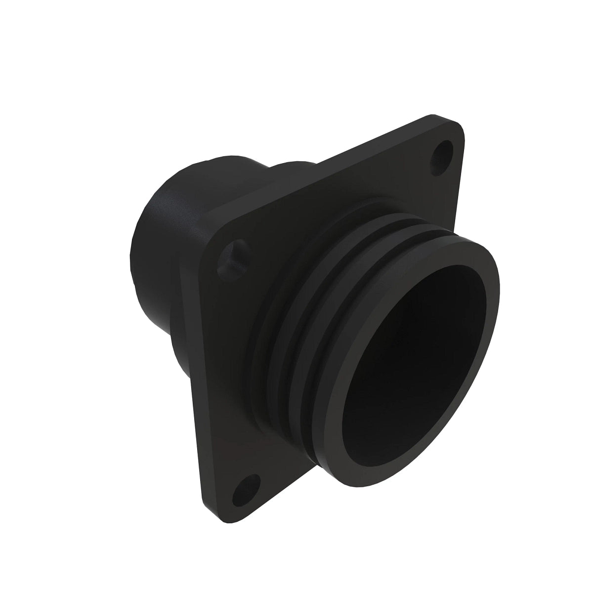 John Deere 57M7390: Tyco Black External Electrical Connector Housing, 3 Cavities