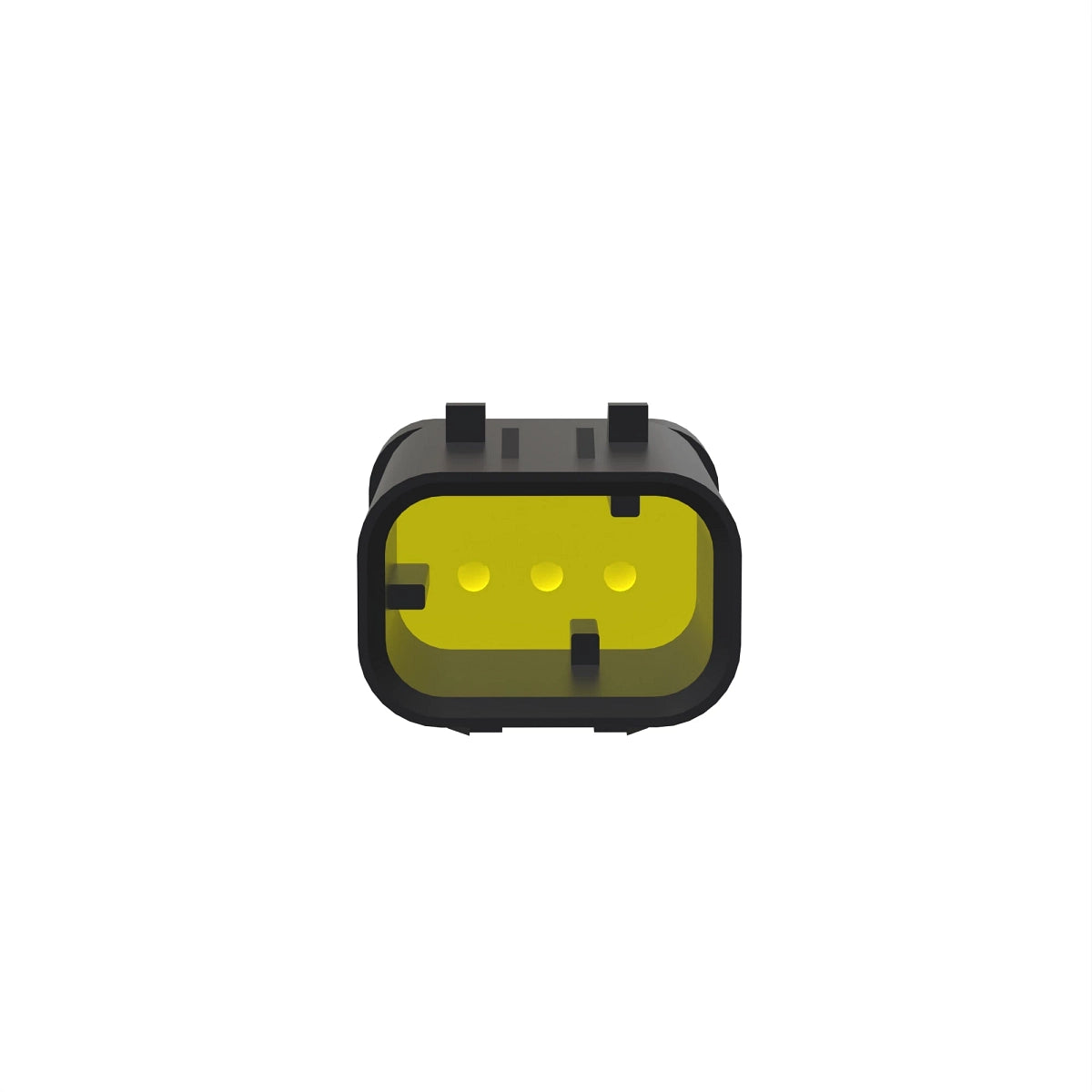 John Deere 57M9815: Yellow Electrical Connector Housing, Cavities 3