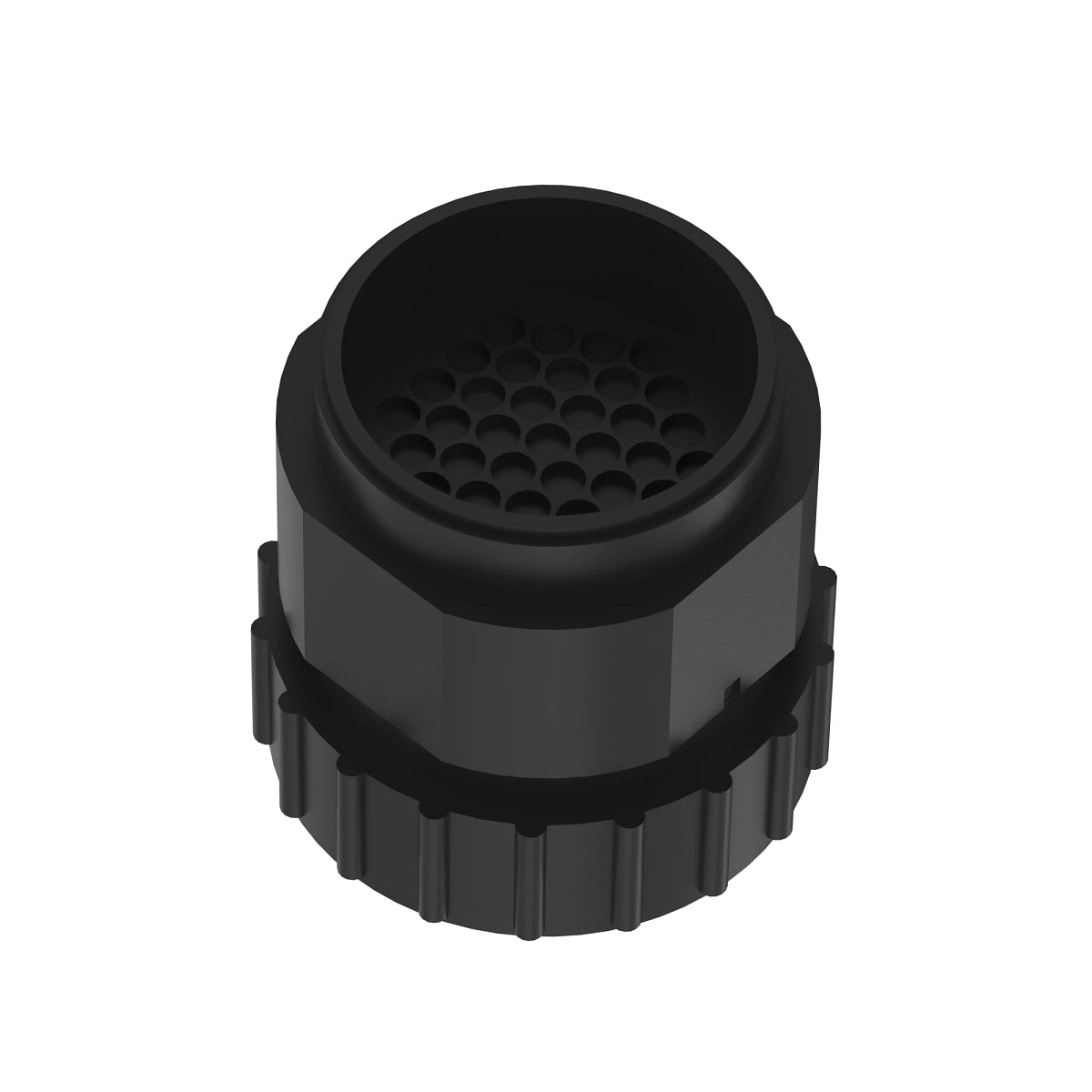 John Deere 57M9833: Black Electrical Connector Housing, 37 Cavities
