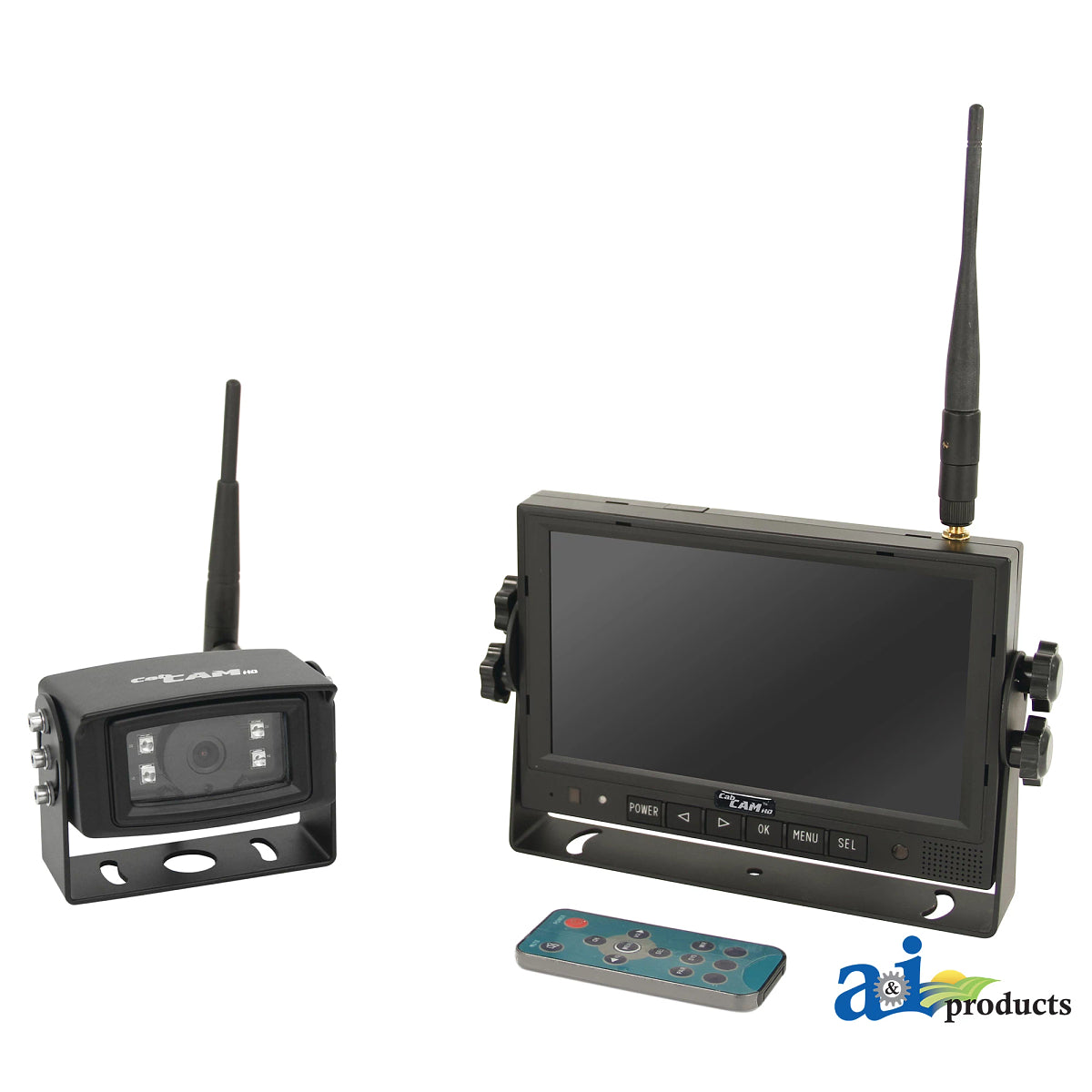 John Deere A-HDS2054: CabCAM 7-inch HD Digital Wireless QUADColor Monitor with 1 HD Digital Wireless Color Camera