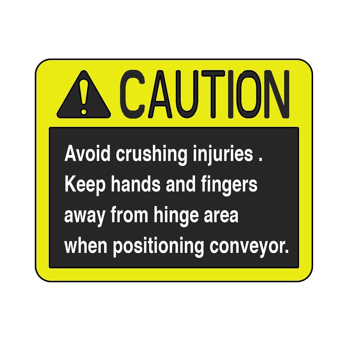 John Deere A67673: Safety Sign, Pinch Point Caution
