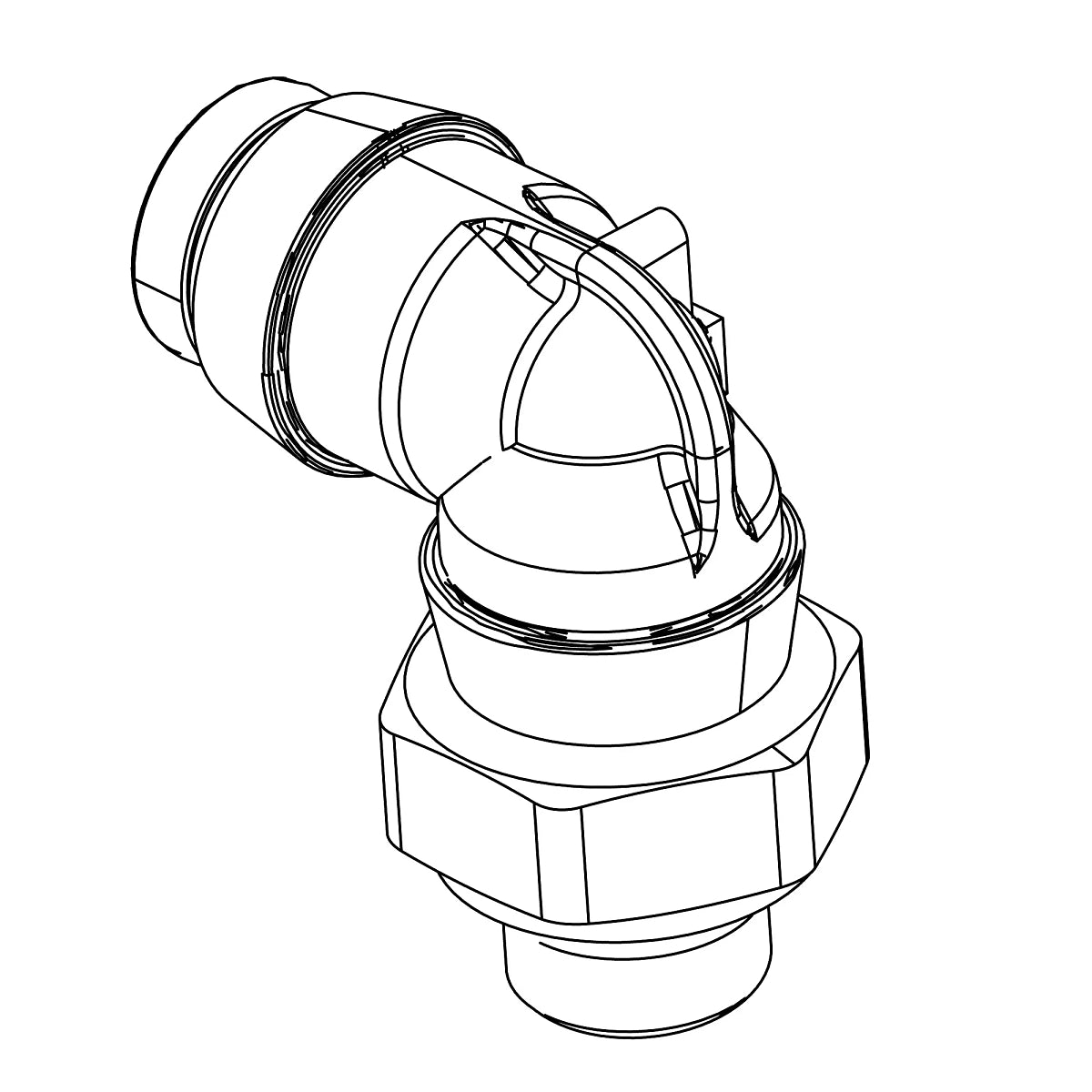 John Deere A85801: 90 Degree Elbow Fitting