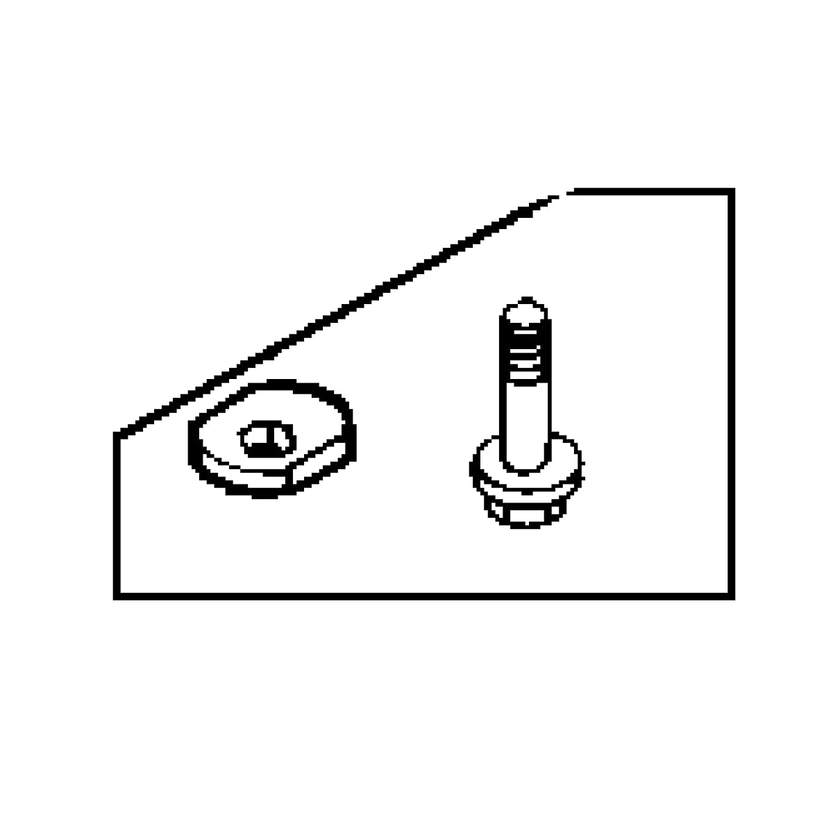 John Deere AM121680: Blade Washer and Screw Kit