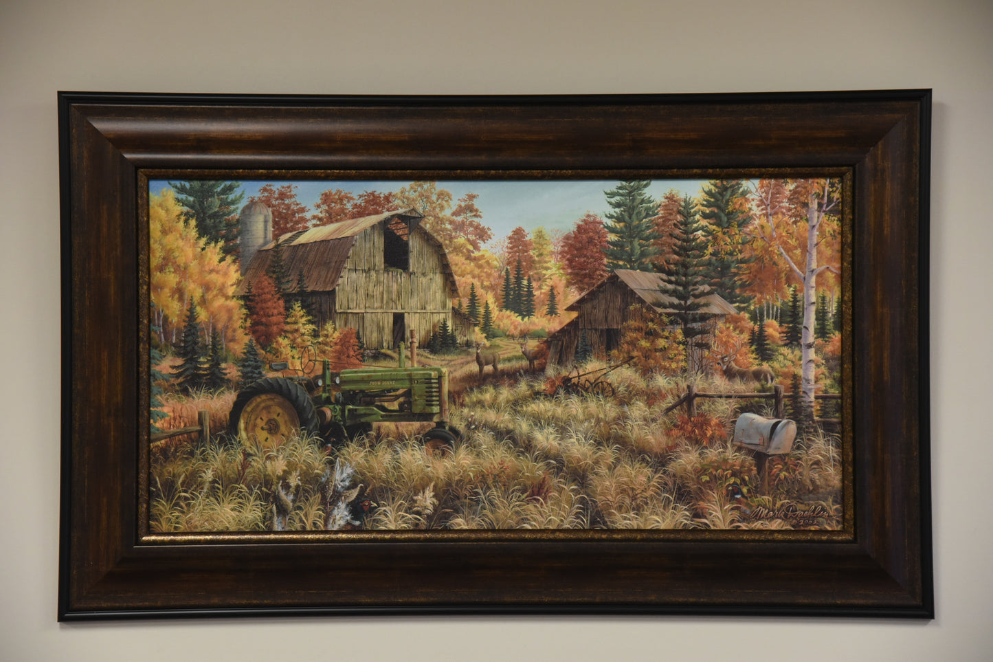 "Old Farm Shed" Framed Canvas Print