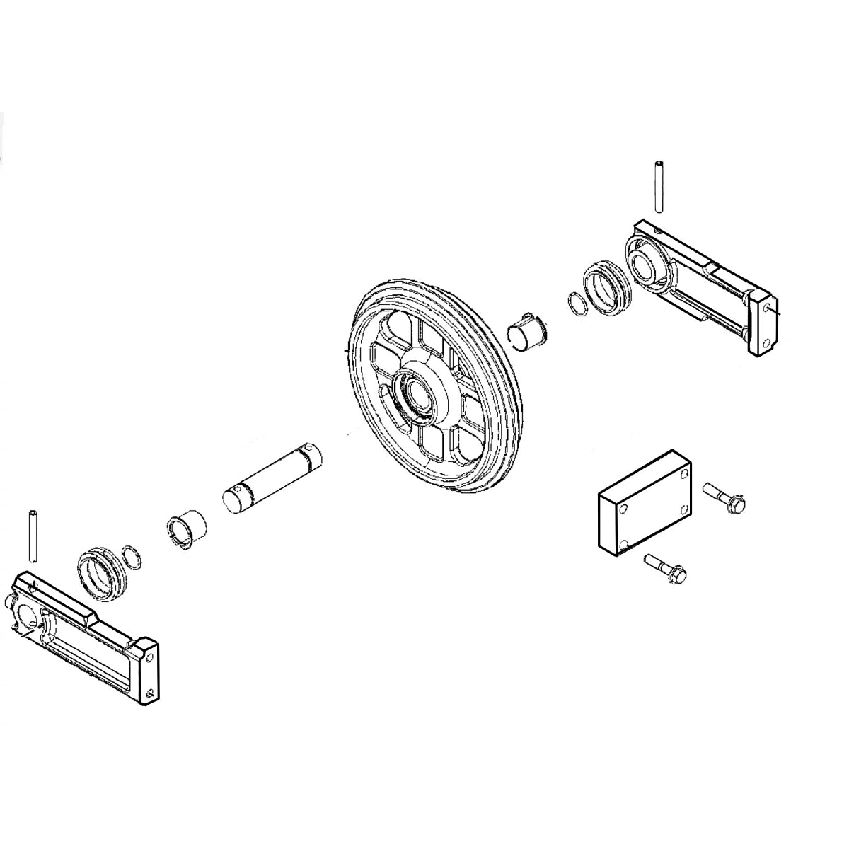 John Deere FYD60007380: Track Idler Assembly