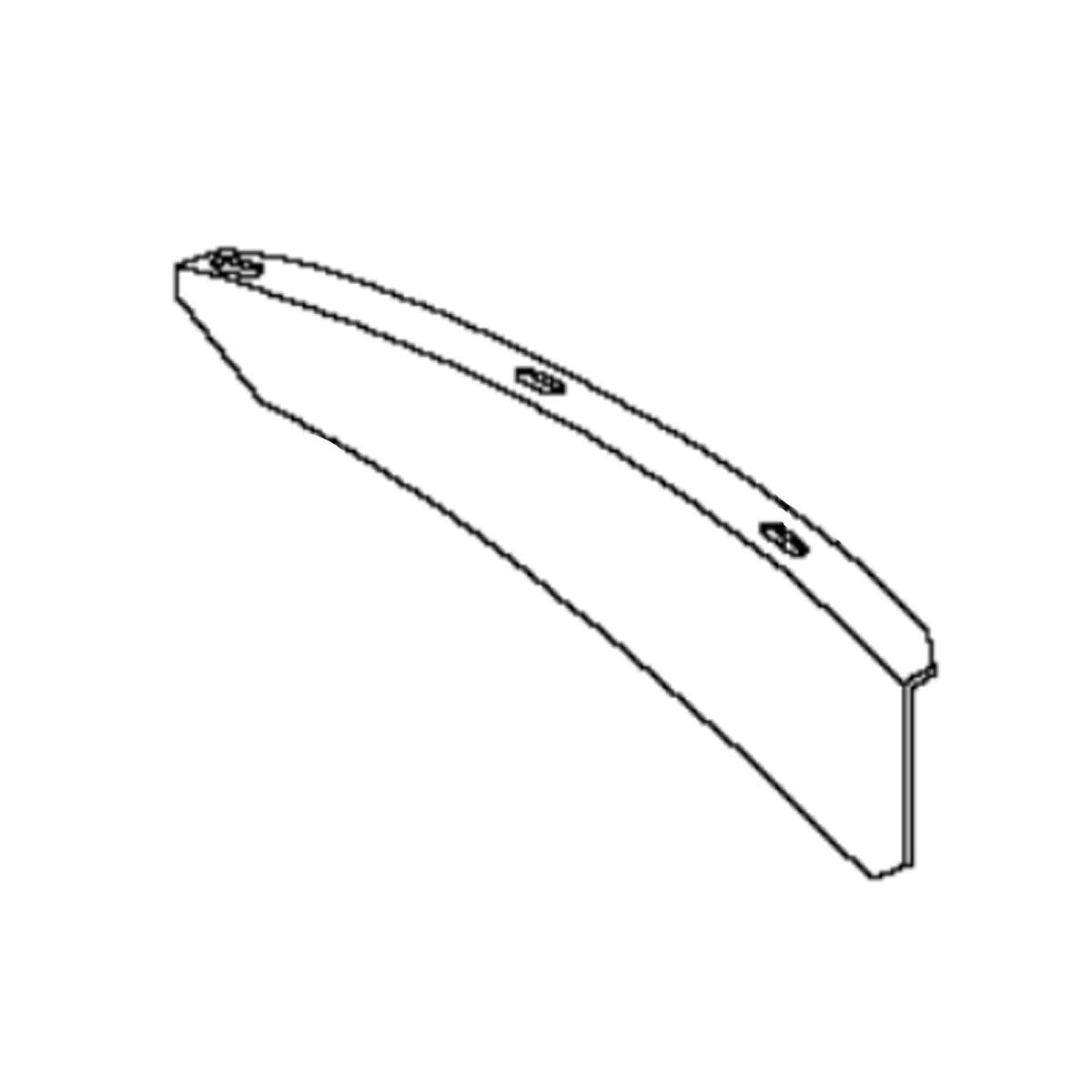 John Deere H130948: Left Side Straw Chopper Deck Vane