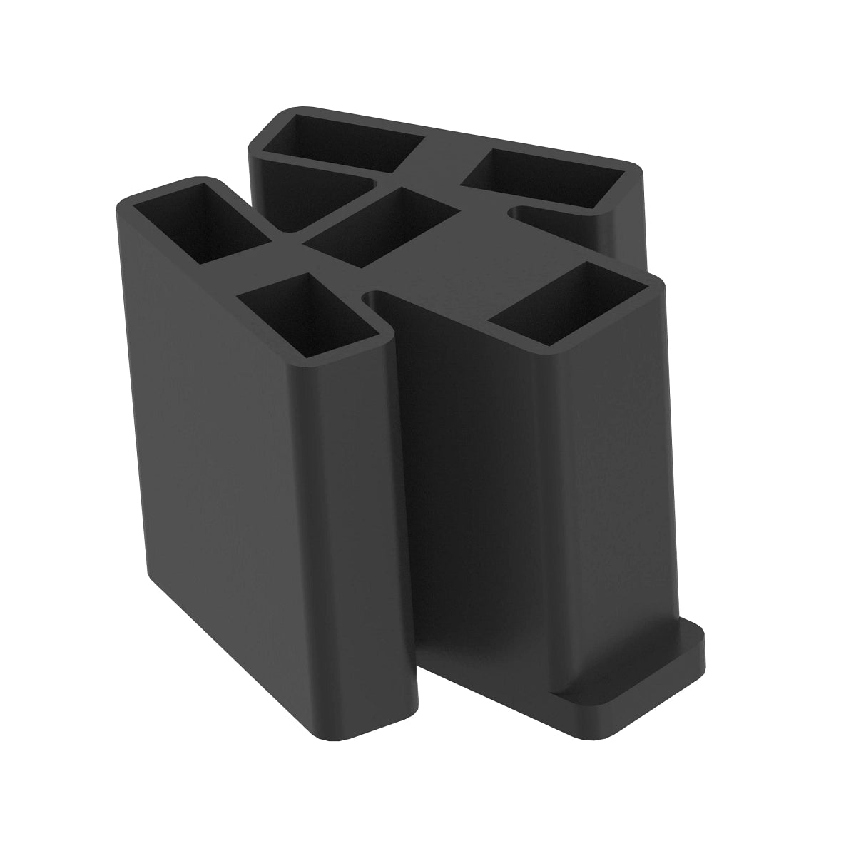 John Deere L38138: Black External Electrical Connector Housing, 6 Cavities