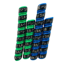 Load image into Gallery viewer, Outback Wrap Hydraulic Hose Markers, 2-Pair Green/Blue (Remotes 1-2)