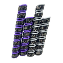 Load image into Gallery viewer, Outback Wrap Hydraulic Hose Markers, 2-Pair Purple/Grey (Remotes 5-6)