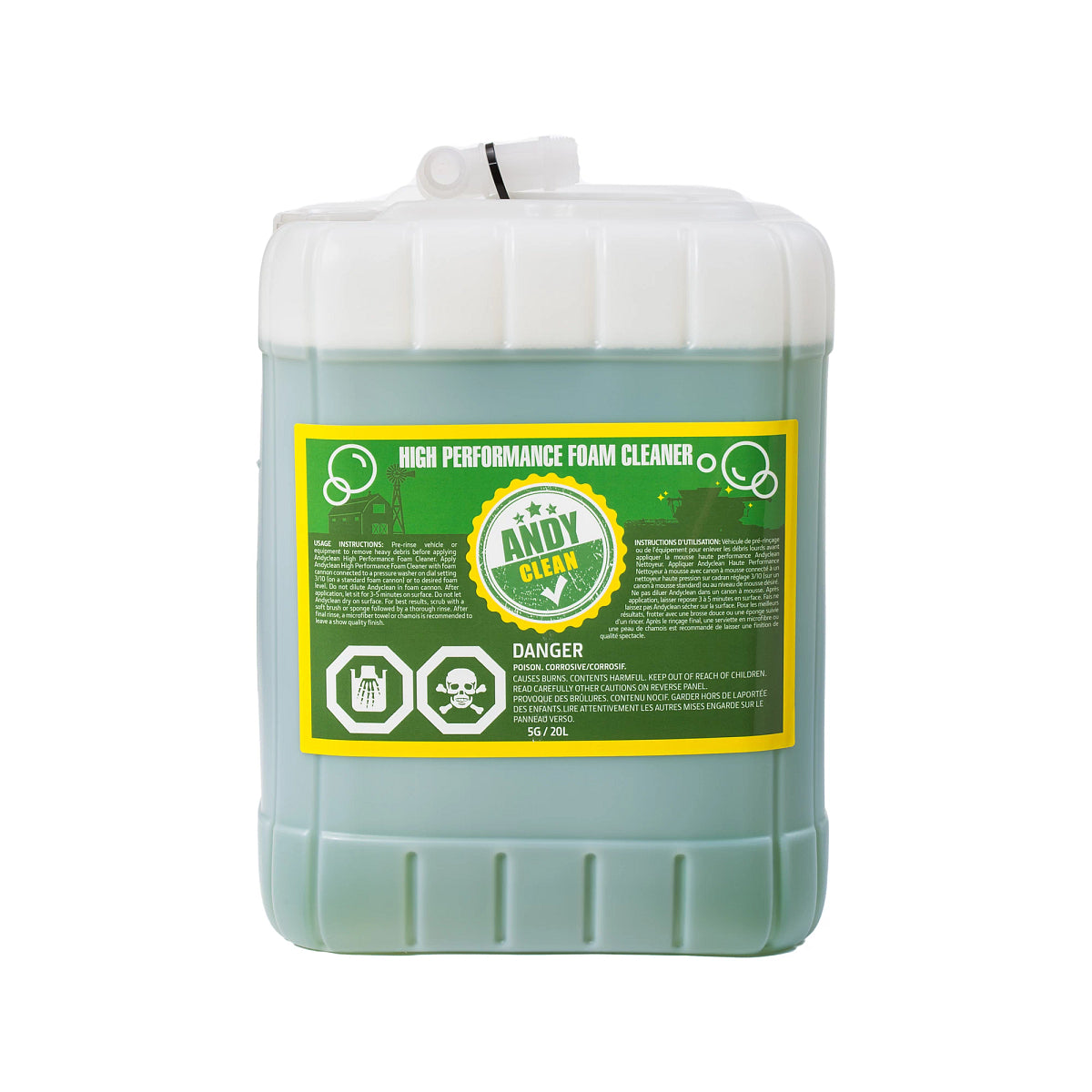 John Deere PMH4302: ANDY CLEAN High Performance Foam Cleaner, 20 Liter (5 Gallon)