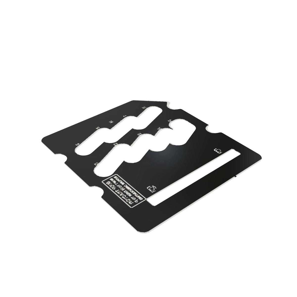 John Deere R162762: Shift Lever Guide Plate Label