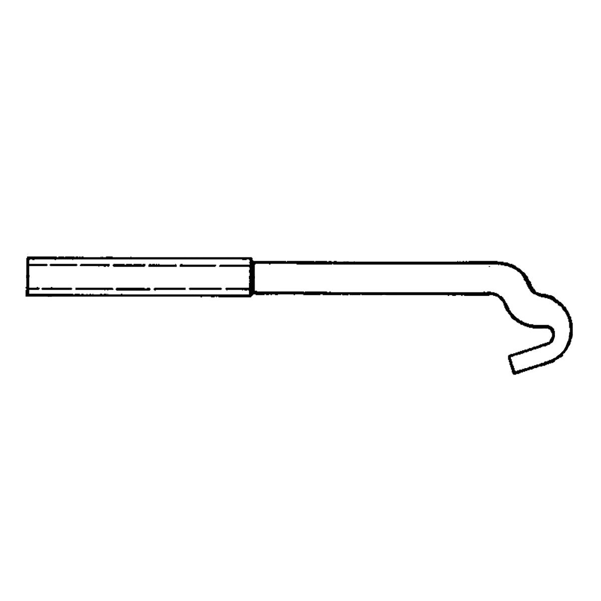 John Deere R30805: Battery Clamp Hook Bolt, 1/4" X 3.56"
