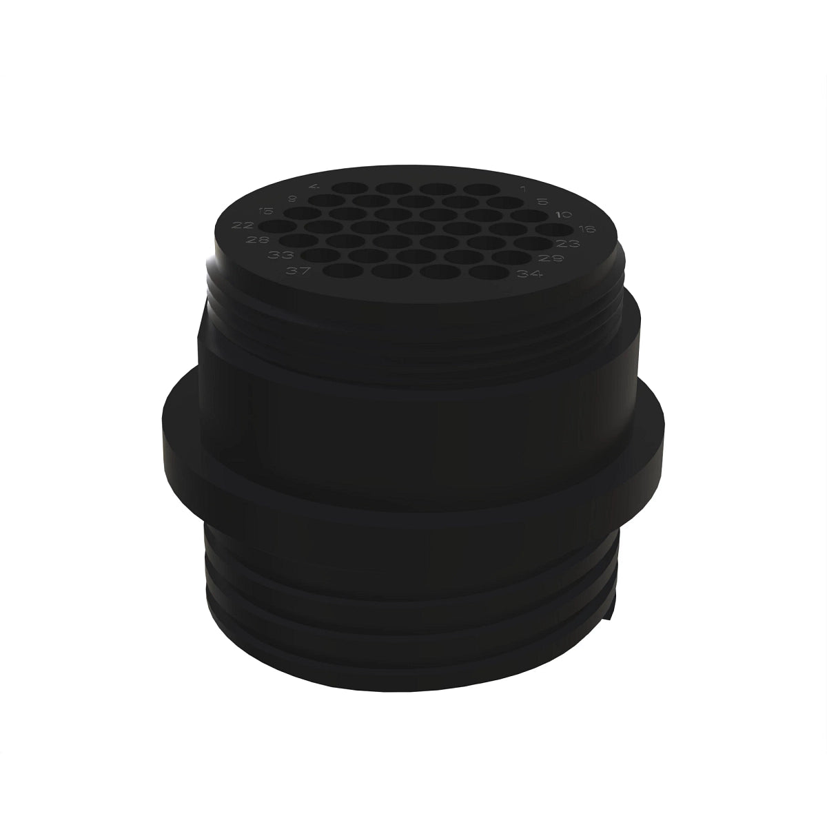 John Deere R77456: Black Electrical Connector Terminal, 37 Cavities