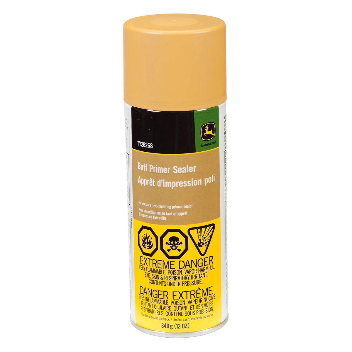 John Deere TY26268: Buff Primer Sealer, 340 gram (12 Oz) Aerosol