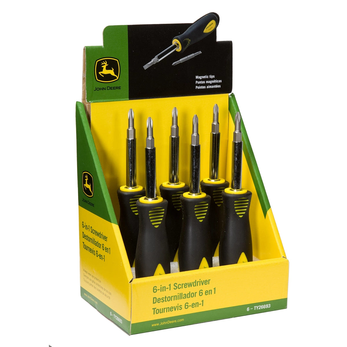 John Deere TY26693: 6-In-1 John Deere Screwdriver