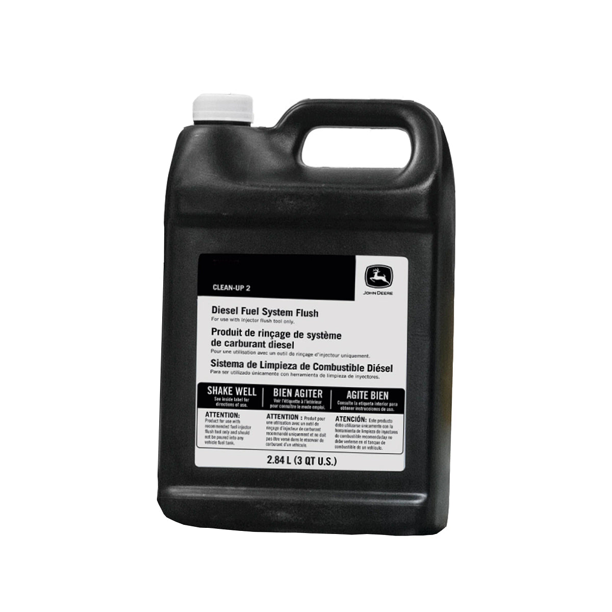 John Deere TY27017: Diesel Fuel System Flush, Clean-Up 2, 2.84 Liter (0.75 Gallon)