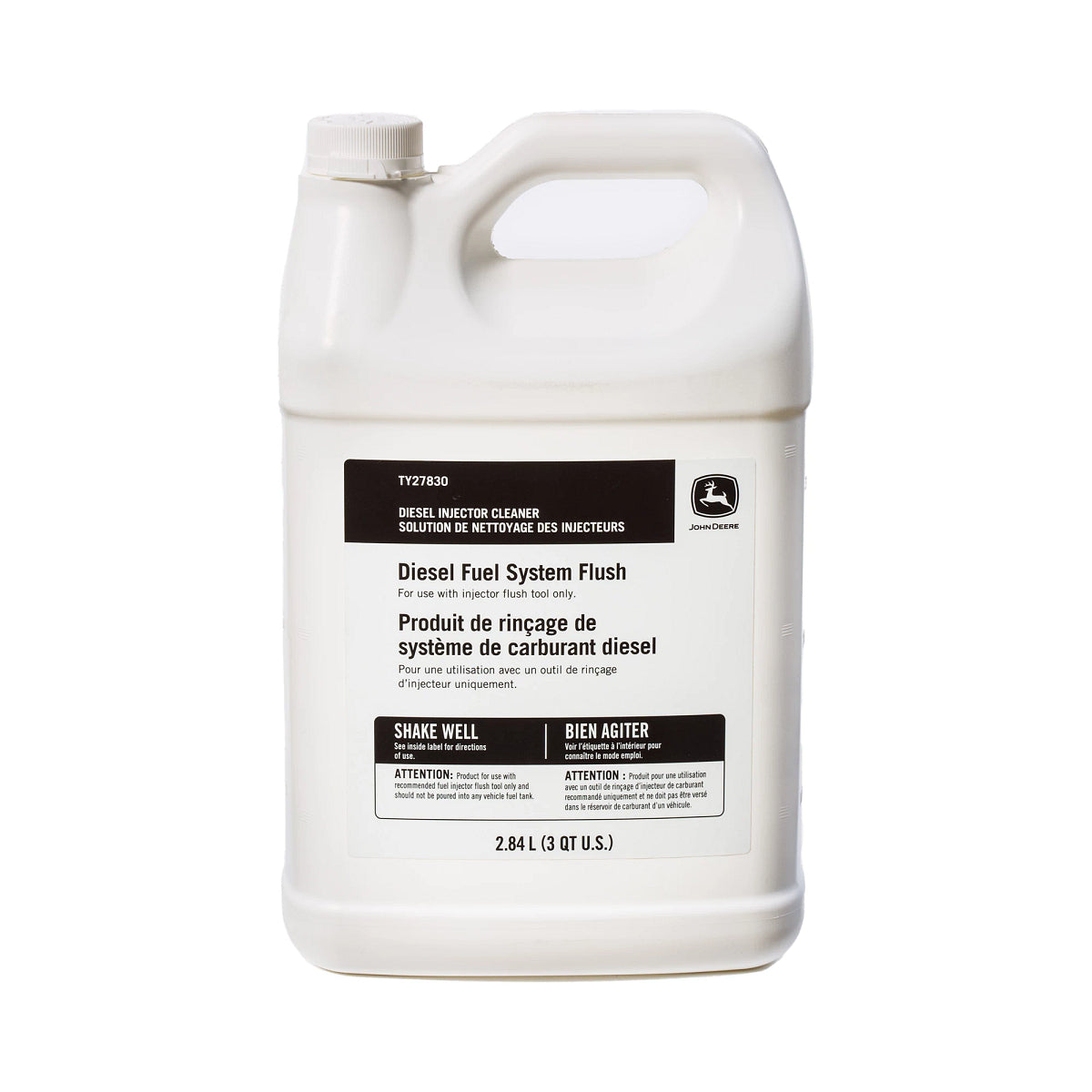 John Deere TY27830: Diesel Fuel System Flush, Clean-Up 2, 2.84 Liter (0.75 Gallon)