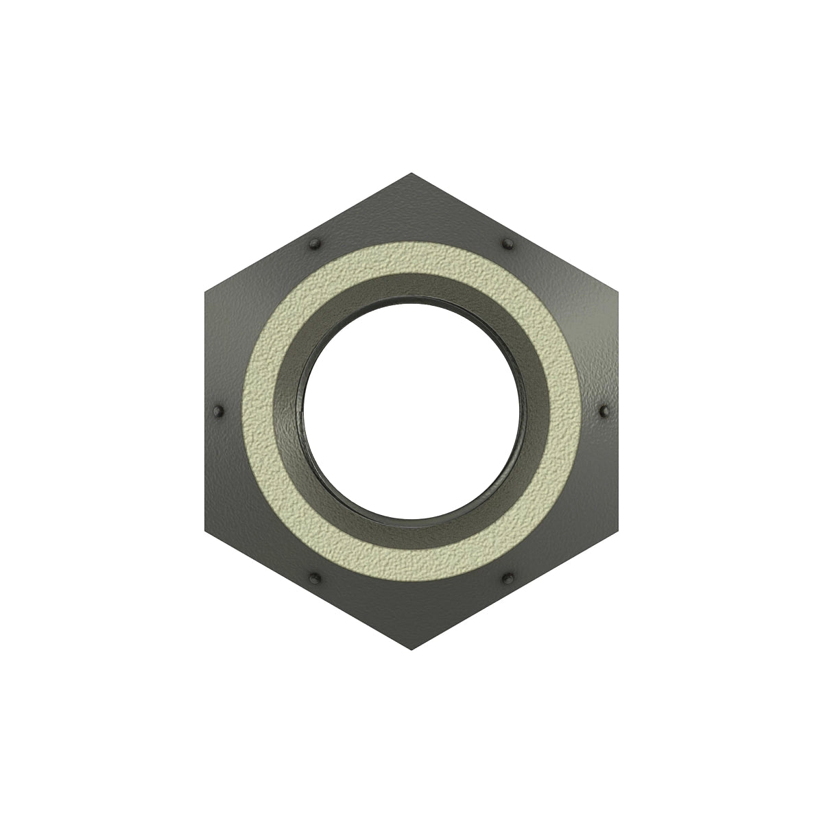 John Deere W50958: Hexagonal Lock Nut, 1"