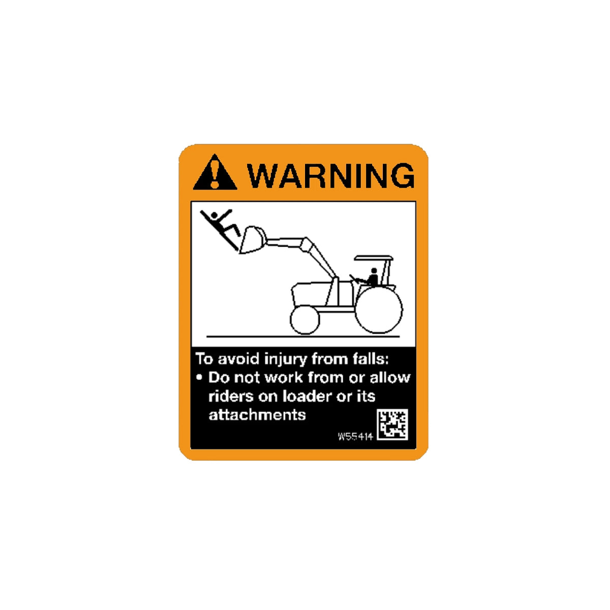 John Deere W55414: Danger Label, English