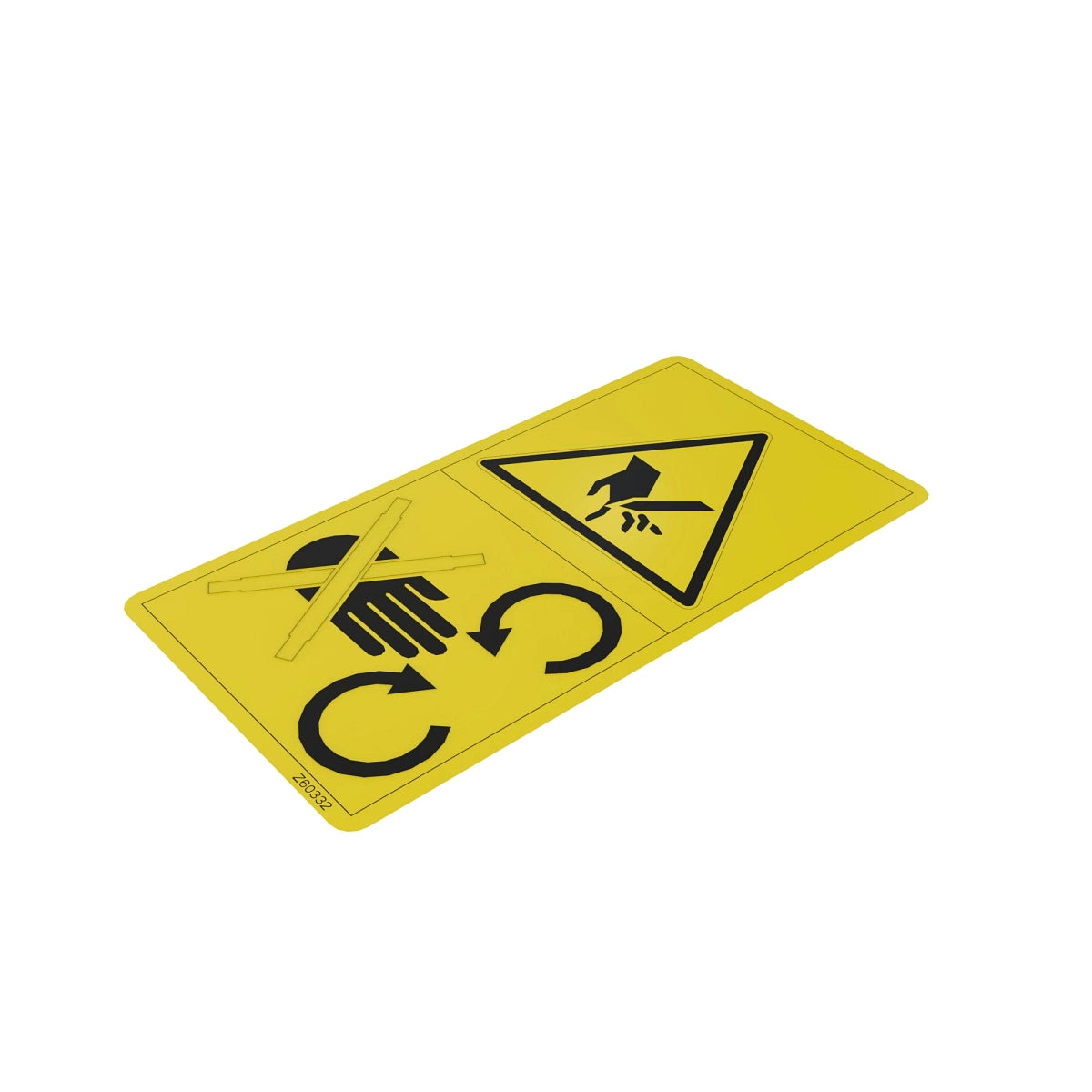 John Deere Z60332: Mechanial Cut Shear, Safety Sign Label