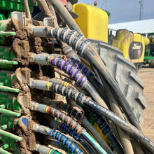 Load image into Gallery viewer, Outback Wrap Hydraulic Hose Markers, 2-Pair Purple/Grey (Remotes 5-6)