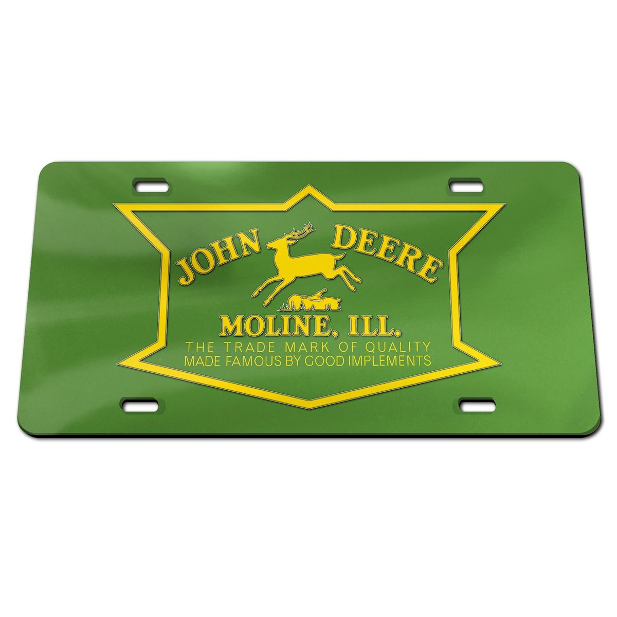 Green Vintage Logo License Plate