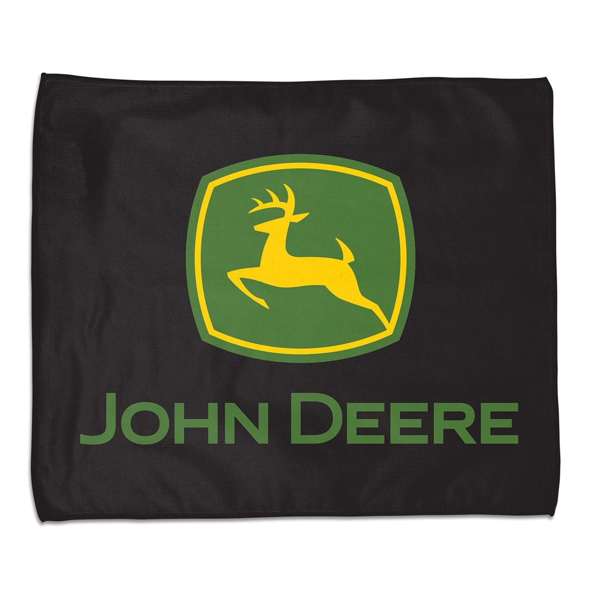 John Deere Black Logo Shop/Golf Towel