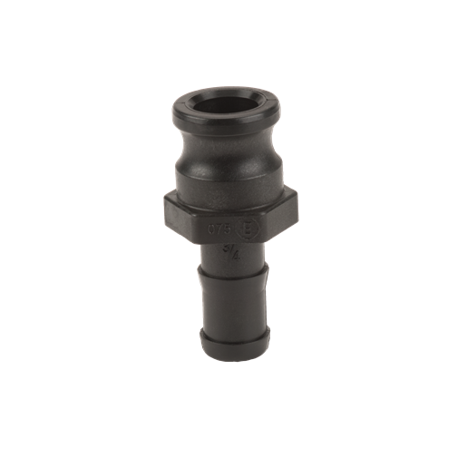 Banjo 075E: 3/4" Male Adapter X 3/4" Hose Shank Poly Cam Lever Coupling