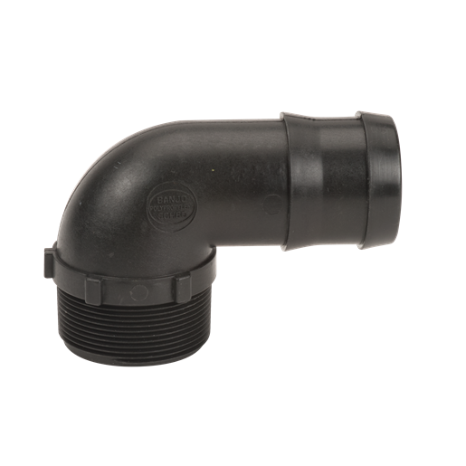 Banjo HB200-90: 2" Male Thread X 2" 90° Hose Barb