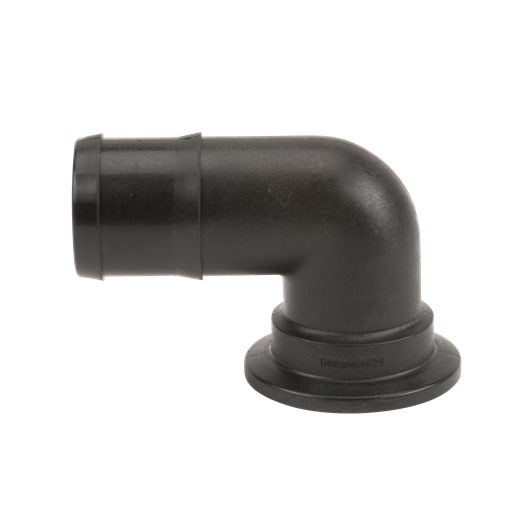 Banjo M200BRB90: 2" Flange X 2" 90° Hose Barb Elbow