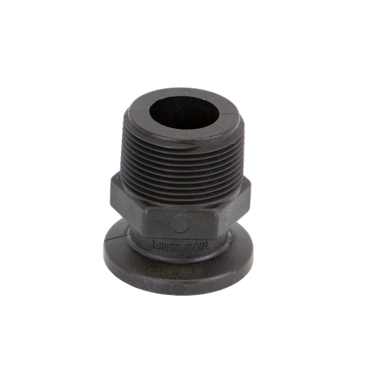 Banjo M100125MPT: 1" Flange X 1¼" Male Thread
