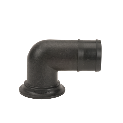 Banjo M300BRB90: 3" Flange X 3" 90° Hose Barb Elbow