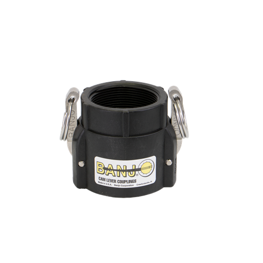 Banjo 200D: 2" Female Coupler X 2" Female Thread Poly Cam Lever Coupling