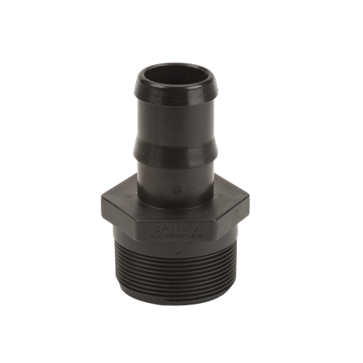 Banjo HB200-150: 2" Male Thread X 1 1/2" Hose Barb