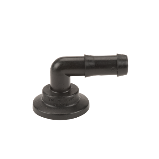 Banjo M100075BRB90: 1" Flange X 3/4" 90° Hose Barb Elbow