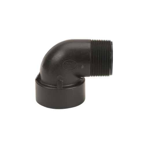 Banjo SL150-90: 1 1/2" 90° Poly Street Elbow