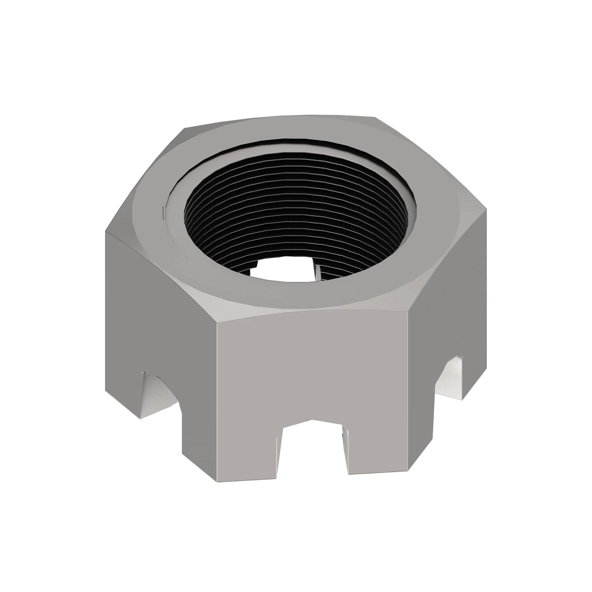 John Deere 14H901: Hexagonal Slotted Nut, 1-1/2"