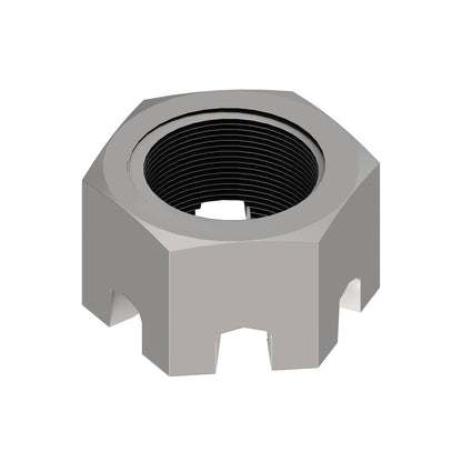 John Deere 14H901: Hexagonal Slotted Nut, 1-1/2"