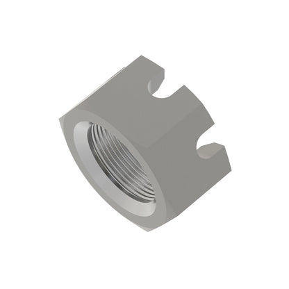 John Deere 14H927:  Hexagonal Slotted Nut, 1-1/4"