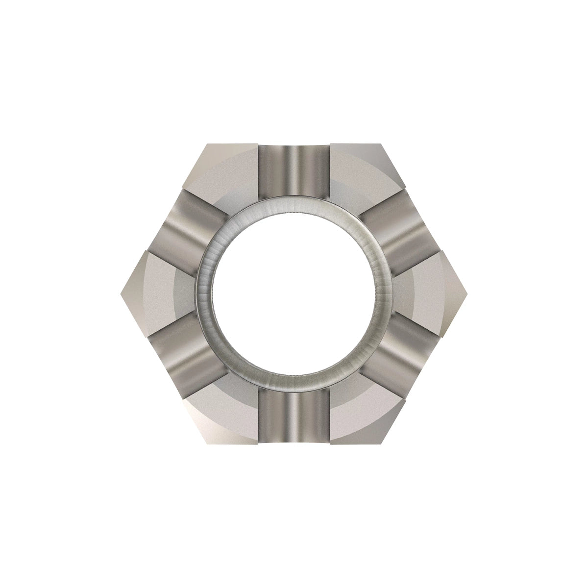 John Deere 14H936: Hexagonal Slotted Nut, 3/8"