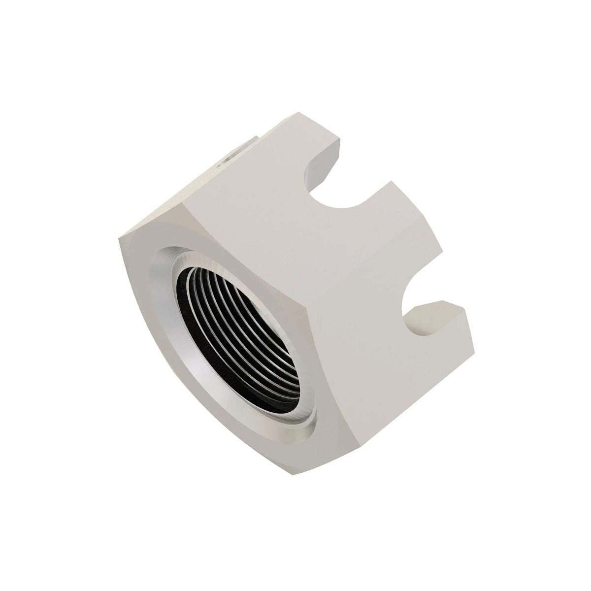 John Deere 14H936: Hexagonal Slotted Nut, 3/8"