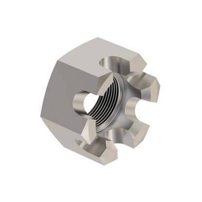 John Deere 14H936: Hexagonal Slotted Nut, 3/8"