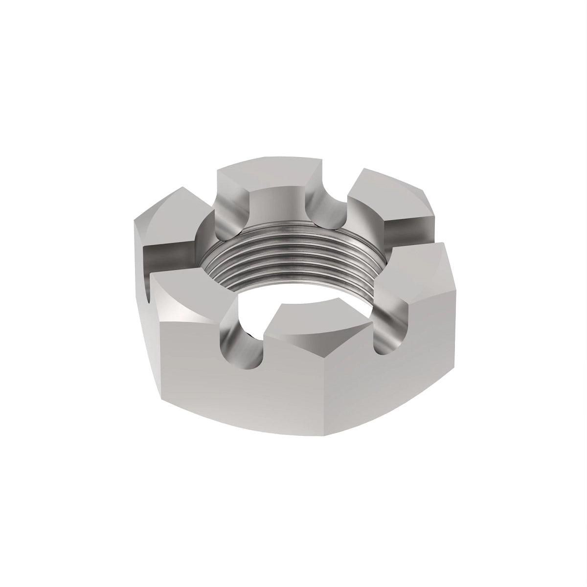 John Deere 14M7181:  Hexagonal Slotted Nut, M24