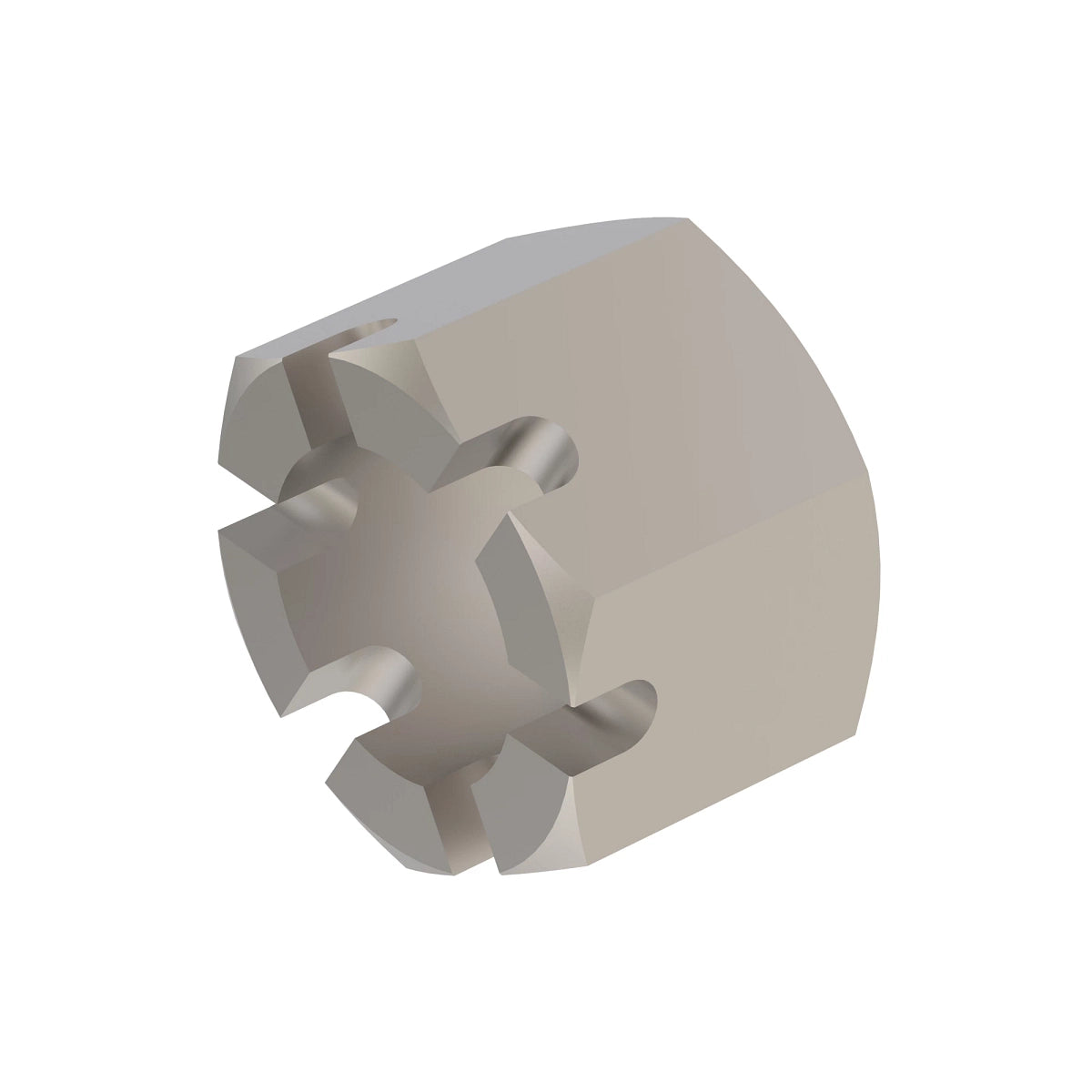 John Deere 14M7188: Hexagonal Slotted Nut, M20