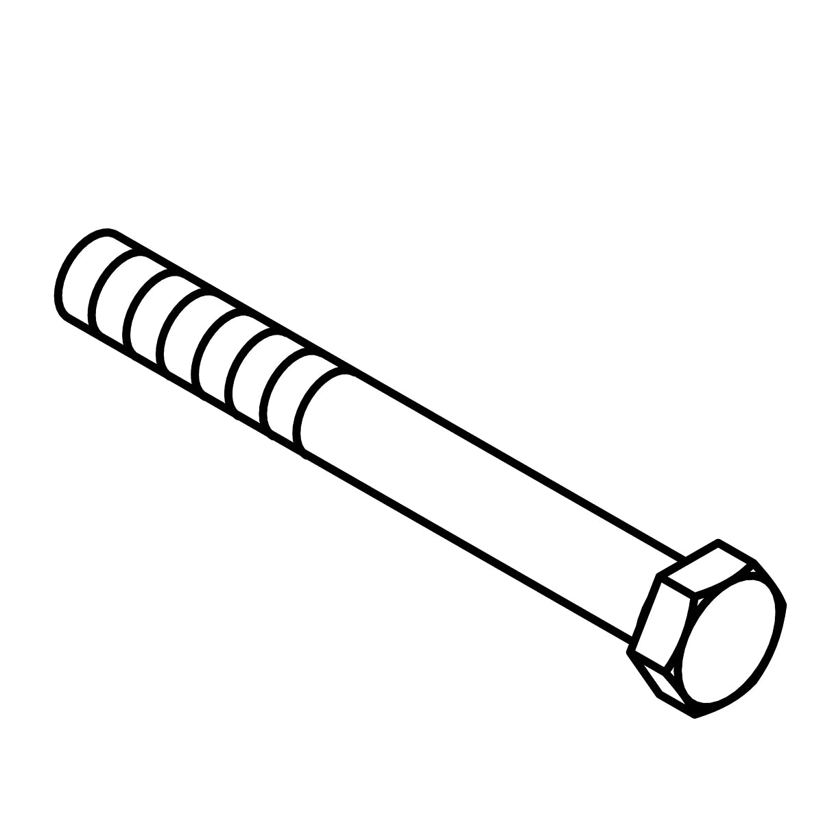 John Deere 19M8043:  Hexagonal Head Cap Screw, M16 X 140