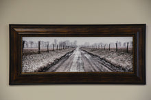 "Snowy Road" Framed Canvas Print